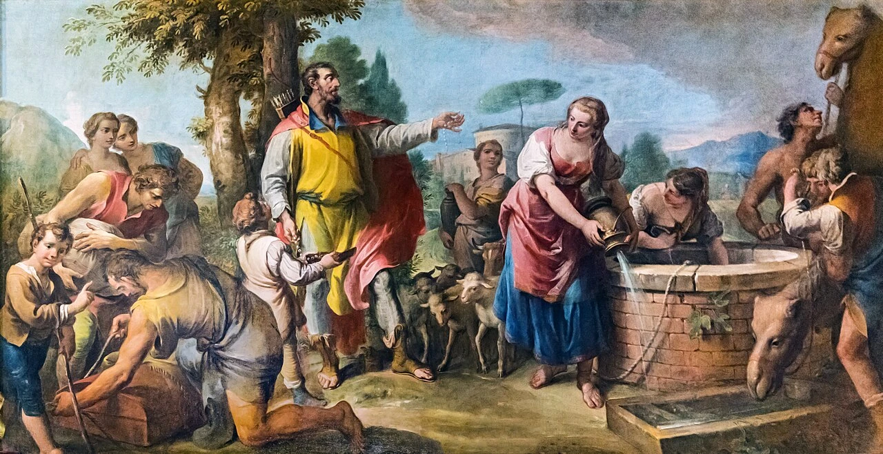 1700-Gaetano Zompini - Rebecca al pozzo